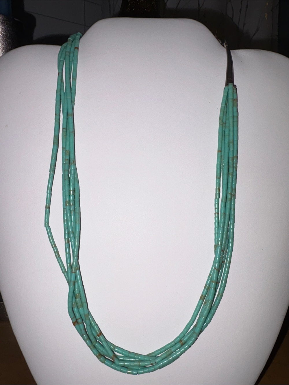 Turquoise Multi-Strand Beaded Necklace - Women Jewelry